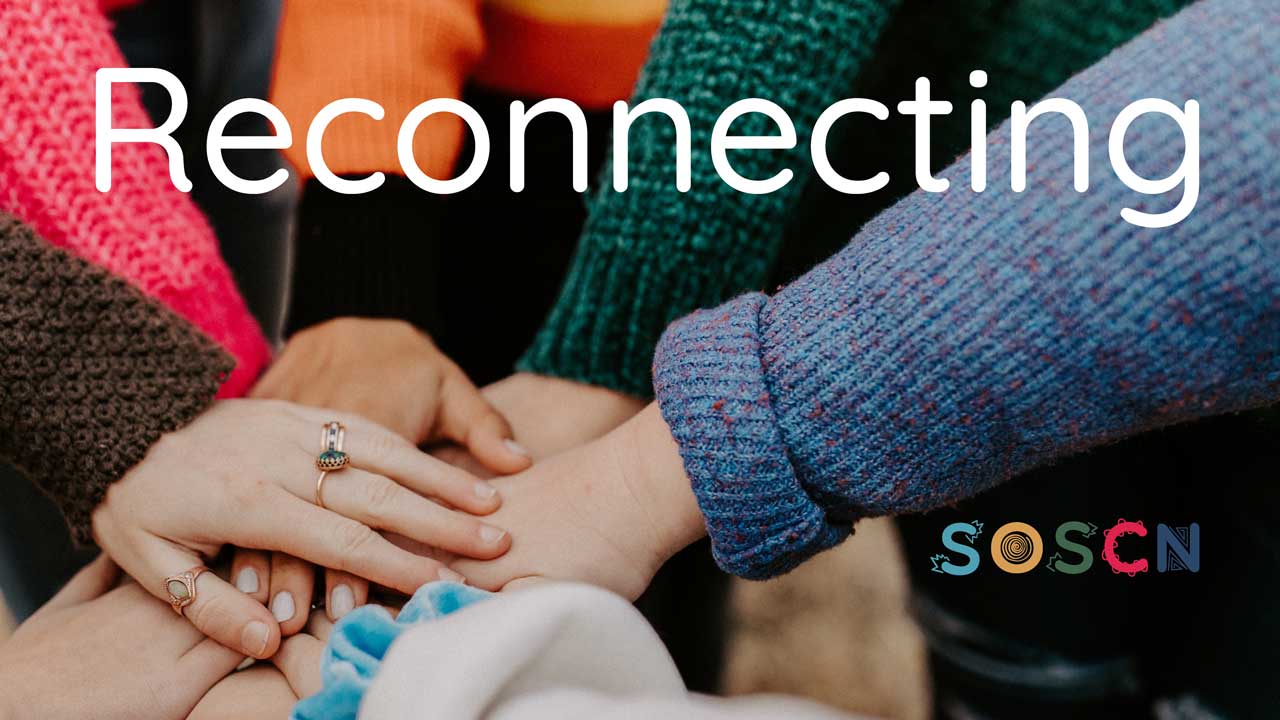 image depicting SOSCN webpage Reconnecting - to care for others you need to care for yourself